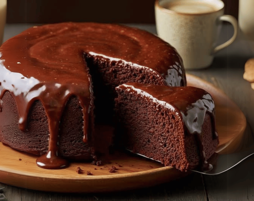 Bolo de chocolate molhadinho