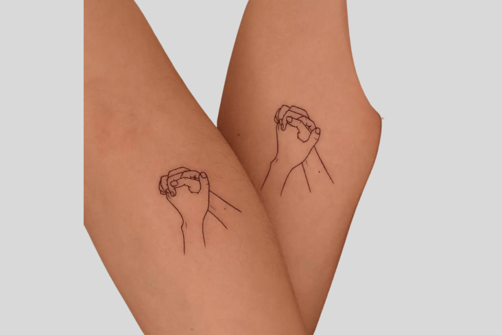 Desenhos de Mãos Entrelaçadas
